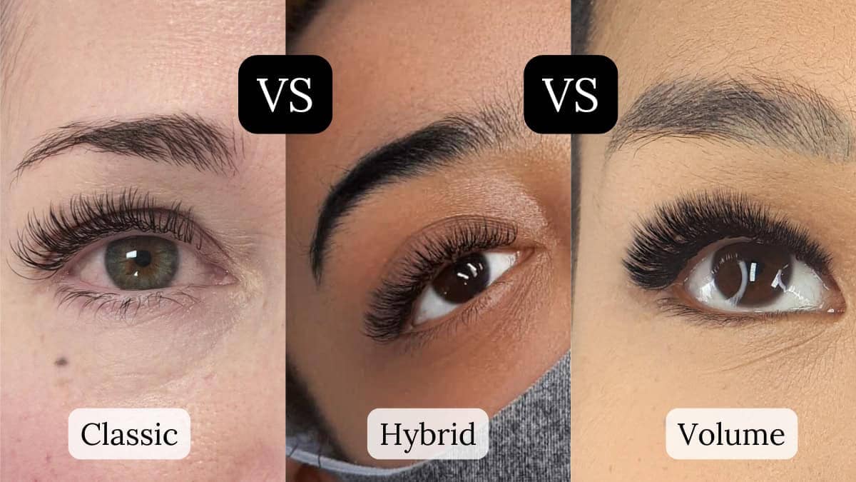 Volume lashes vs classic lashes comparison guide
